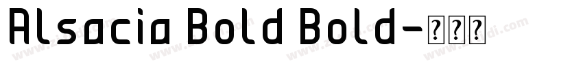 Alsacia Bold Bold字体转换